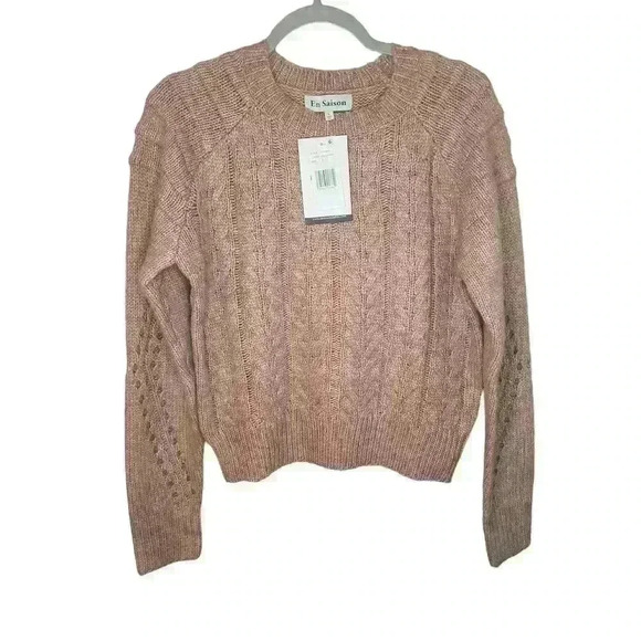 En Saison
Gemma Cable Knit Crew Neck Long Sleeve
Sweater Size Small NWT - Picture 5 of 12